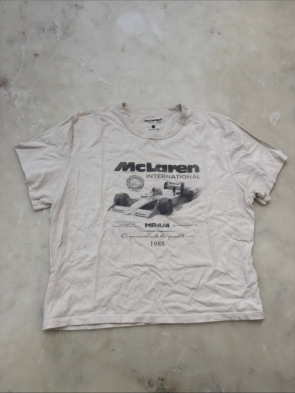 McLaren International 1988 Graphic Tee - Light Beige